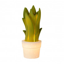 Pöytävalaisin Lucide Sansevieria, 12x12.7x31.6cm, 25W, vihreä
