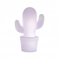 LED-pöytävalaisin Lucide Cactus, Ø22.7x33cm, 2W, himmennettävä, valkoinen