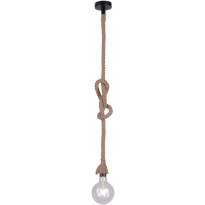 Riippuvalaisin LeuchtenDirekt Rope, Ø10cm, beige