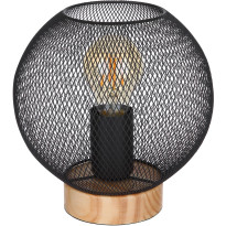 Pöytävalaisin Globo Pablo Ø20cm, musta/ruskea
