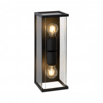 Ulkoseinävalaisin Lucide Claire, 400x140mm, 2x15W, antrasiitti