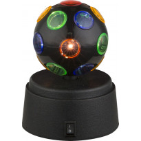 LED-pöytävalaisin Globo Disco, Ø9cm