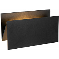 LED-ulkoseinävalaisin Lucide Swindon, 16W 2700K, IP54, musta