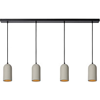 Riippuvalaisin Lucide Gipsy, 4xE27, taupe