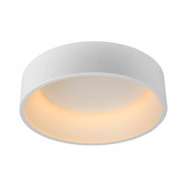 LED-plafondi Lucide Talowe, Ø45cm, 30W, himmennettävä, valkoinen