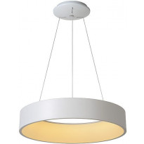 LED-riippuvalaisin Lucide Talowe, 42W, 230V, IP20, Ø 600mm, valkoinen