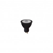 LED-lamppu Lucide GU10, Ø5cm, himmennettävä, 5W, 3000K, musta