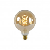 LED-lamppu Lucide filamentti E27, Ø12.5cm, himmennettävä, 5W, 2200K, amber