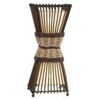 Pöytävalaisin Nino Bamboo, 2x40W, 230V, IP20, ruskea