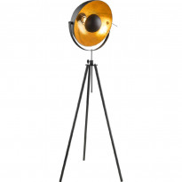 Lattiavalaisin Globo Lenn, Ø69x179cm, 60W, musta