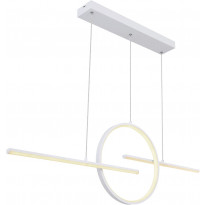 LED-riippuvalaisin Globo Barral, CCT, valkoinen