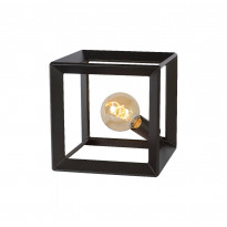 Pöytävalaisin Lucide Thor, 25x25x25cm, 60W, musta