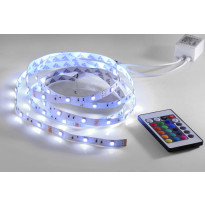 LED-nauha LeuchtenDirekt Teania, 16,8W, 230V, RGB, 360lm, IP20, valkoinen
