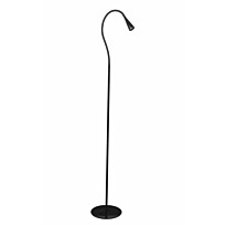 Lattiavalaisin Polux Monaco LED, 4.5W, IP20, 1500mm Ø 200mm, metalli/muovi, musta
