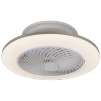 LED-tuuletinvalaisin Rabalux Dalfon, CCT 3000-6000K, 36W, Ø55cm, valkoinen
