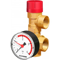 Paisunta-astian kytkentäsarja Flamco Flexcon SG, 3/4&quot;, 1.5bar