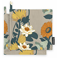 Patalappu Finlayson Kaksin, 22x22cm, 2kpl, oranssi/beige