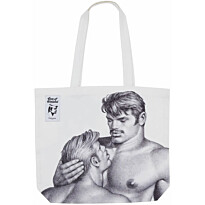Kangaskassi Finlayson Tom of Finland Together, 45x42cm, musta/valkoinen
