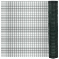 Kanaverkko 12x12mm, galvanoitu, PVC pinnoitteella, 25x1m, vihreä