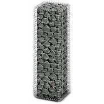 Gabion/kivikori kansilla, galvanoitu vaijeri, 100x30x30cm
