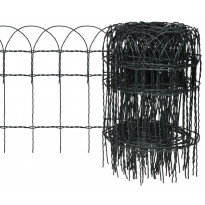 Puutarhan raja-aita, jauhemaalattu rauta, 25x0.4 m