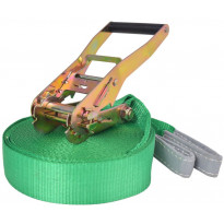 Slackline/tasapainoliina 15mx50mm, 150 kg, vihreä
