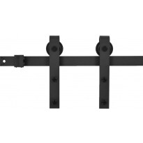 Liukuoven asennussarja malli 3, leveys 183 cm, musta