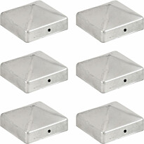 Tolpanhattu, 6kpl, galvanoitu, 71x71mm