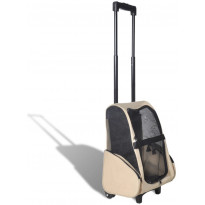 Taitettava lemmikkikärry, monikäyttöinen, beige