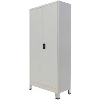 Toimistokaappi 2 ovella teräs 90x40x180 cm harmaa