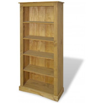 Kirjahylly 5 tasoa meksikon mänty corona-sarja 81x29x170 cm
