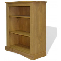 Kirjahylly 3-tasoa meksikon mänty corona-sarja 81x29x100 cm