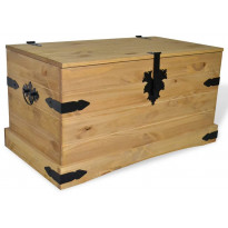 Säilytysarkku meksikon mänty corona-sarja 91x49,5x47 cm
