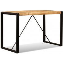 Ruokapöytä kiinteä karkea mangopuu 120 cm