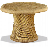Sohvapöytä bambu kahdeksankulmio 60x60x45 cm