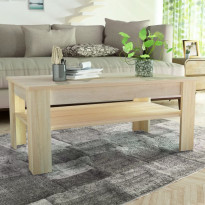 Sohvapöytä lastulevy 110x65x48 cm tammi