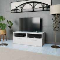 Tv-taso lastulevy 95x35x36 cm valkoinen