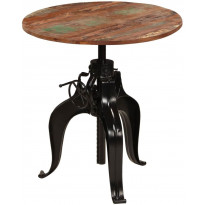 Baaripöytä kierrätetty puu 75x(76-110) cm