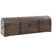 Säilytysarkku massiivipuu vintagetyyli 120x30x40 cm