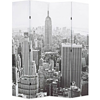 Taitettava tilanjakaja 160x170 cm new yorkin päivämaisema