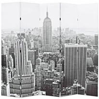 Taitettava tilanjakaja 200x170 cm new yorkin päivämaisema