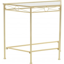 Sivupöytä vintagetyyli metalli 87x34x73 cm kulta