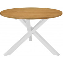 Ruokapöytä valkoinen 120x75 cm mdf