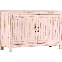 Senkki vaaleanpunainen 110x35x70 cm täysi mangopuu