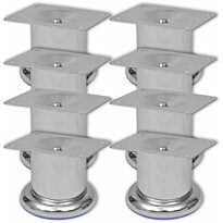 Pyöreät sohvanjalat 8 kpl kromi 60 mm