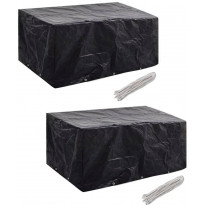 Puutarhahuonekalujen suojat 2 kpl, 10 purjerengasta, 240x140 cm