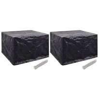Puutarhakalusteiden suojat 2 kpl, 8 purjerengasta, 135x135x90 cm