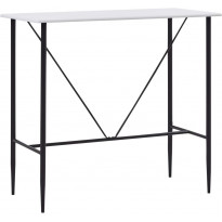 Baaripöytä valkoinen 120x60x110 cm mdf