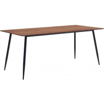 Ruokapöytä ruskea 180x90x75 cm mdf
