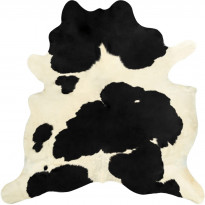 Lehmäntaljamatto, 150x170cm, musta/valkoinen